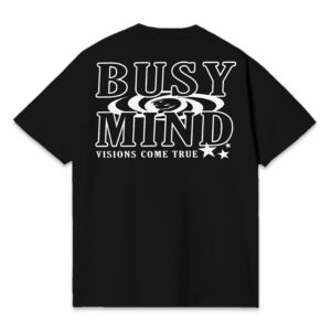 VISIONS LOGO BLACK TEE OVERSIZE