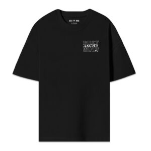 VISIONS LOGO BLACK TEE OVERSIZE