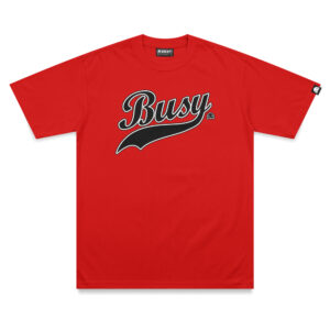 TEE BUSY RETRO LOGO RED