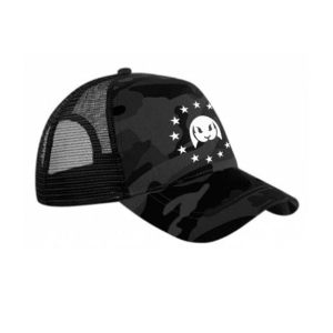 LOGO CAP TRUCKER CAMO BLACK