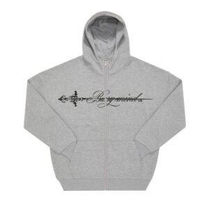 NINJA ZIPPER HOODIE SWORD GREY