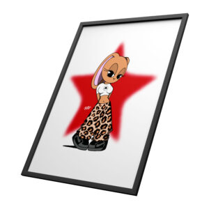 PRINT STAR BUNNY