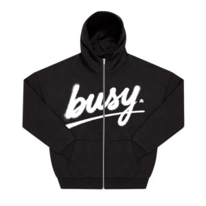 ZIPPER HOODIE SPRAY BUSY