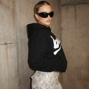 ZIPPER HOODIE SPRAY BUSY